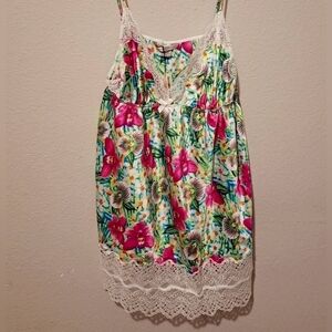 Victoria's Secret Pink Asymmetrical Embellished Chemise